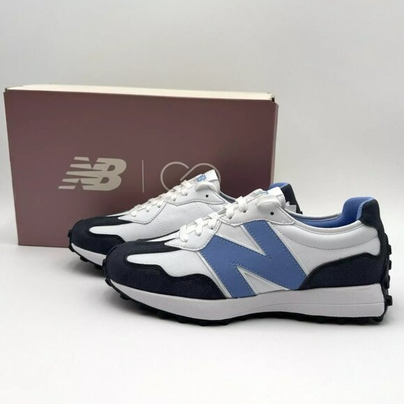 New Balance 327 Women's Size 9.5 Sneakers Golf Shoes Waterproof NEW White Blue - Picture 1 of 10